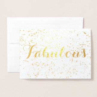 Carte Dorée Festif Fabuleux anniversaire