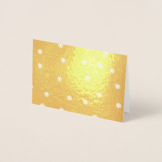 Carte Dorée Flammes de neige brillantes