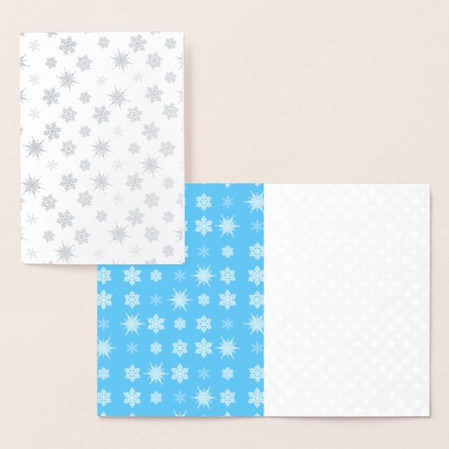 Carte Dorée Flocons de neige (Affichage)