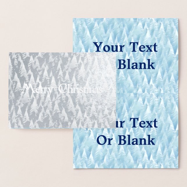 Carte Dorée Forêt fractale bleue (Affichage)