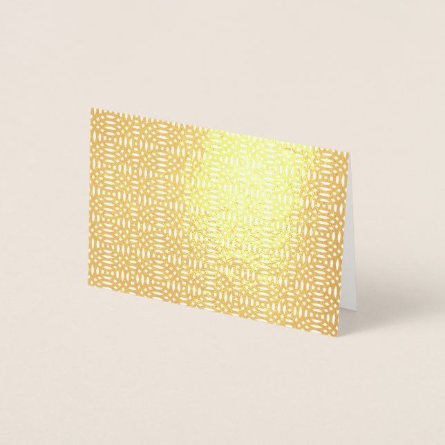 Carte Dorée formes circulaires motif sans couture (Devant)
