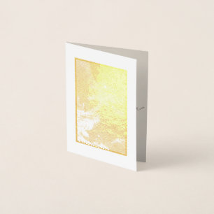 Carte Dorée Gold antique art chinois Joyeux anniversaire pour