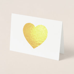 Carte Dorée Gold Foil Heart