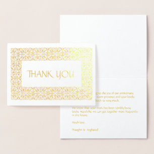 Carte Dorée Golden Elegance All Occasion "Merci"