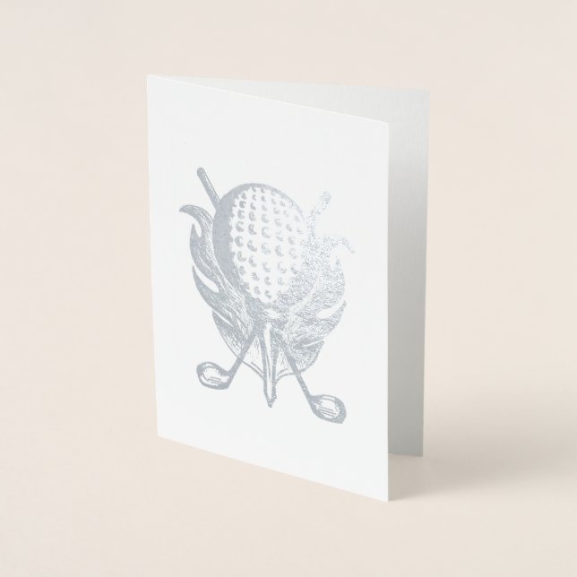 Carte Dorée Golf Instructor Pro Golf Course Ball Clubs Tee (Devant)
