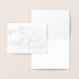 Carte Dorée Grand Danois argenté