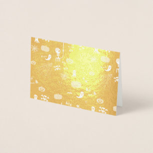 Carte Dorée Halloween