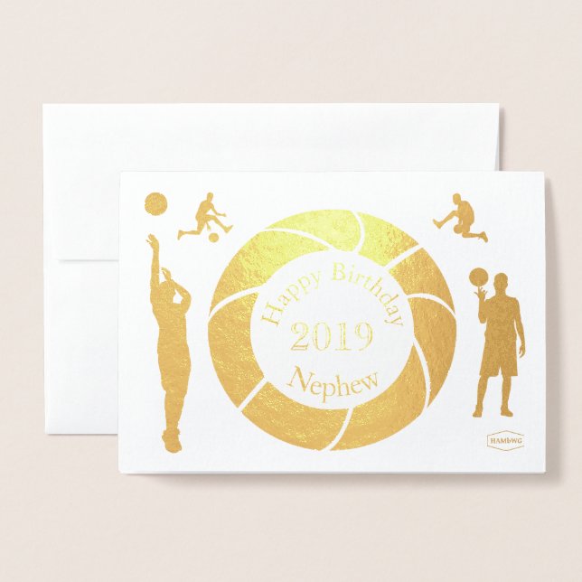 Carte Dorée HAMbWG - Basket-ball (Devant avec enveloppe)
