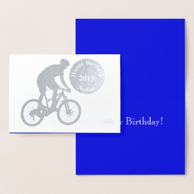 Carte Dorée HAMbWG - Bike Rider Anniversaire (Affichage)