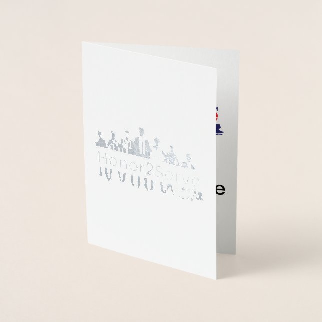 Carte Dorée HonorerPourServir (Devant)