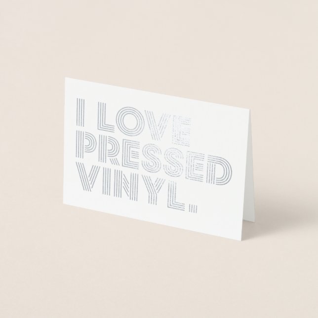 Carte Dorée I Love Pressé Vinyl (Devant)