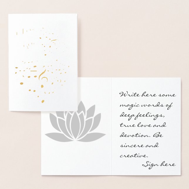 Carte Dorée I Love You Golden Heart one-of-a-kind drôle (Affichage)