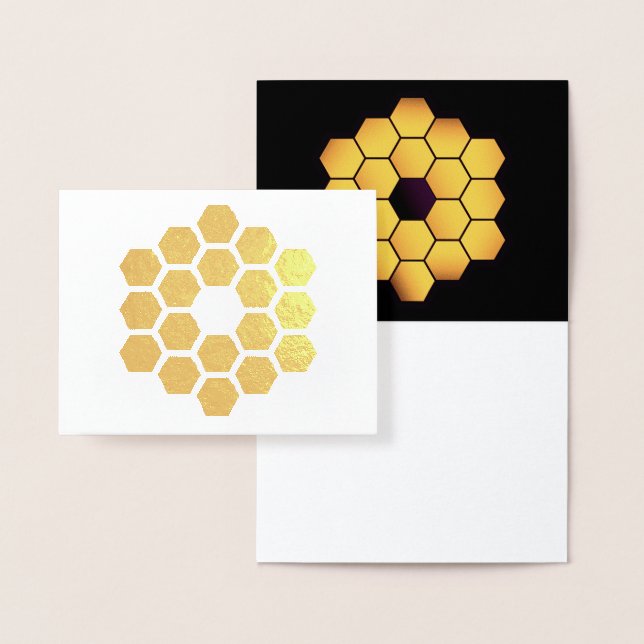 Carte Dorée James Webb Space Telescope Gold Foil Card (Affichage)