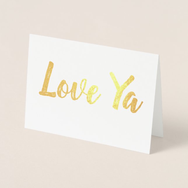 Carte Dorée Je t'aime (Devant)