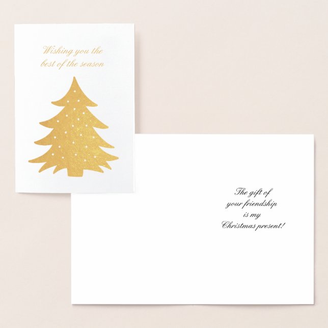 Carte Dorée Je vous souhaite le meilleur de la saison (Affichage)