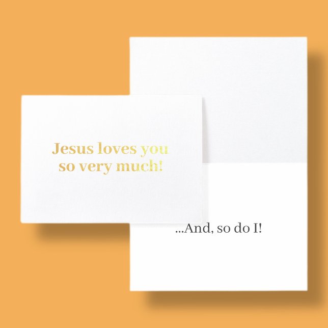 Carte Dorée Jésus vous aime tellement ! (Créateur téléchargé)