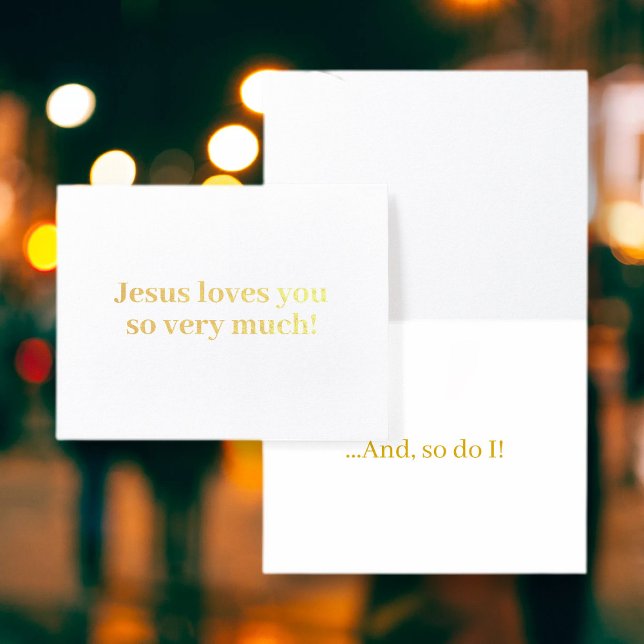 Carte Dorée Jésus vous aime tellement ! (Créateur téléchargé)