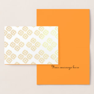 Carte Dorée Jolie impression de mandala pour relaxation annive