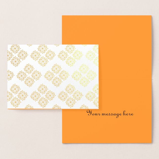 Carte Dorée Jolie impression de mandala pour relaxation annive (Affichage)