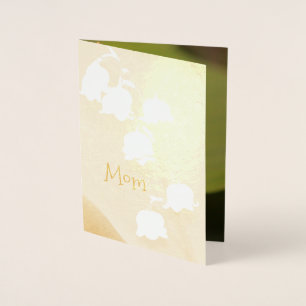 Carte Dorée Jolie Mères Day Gold