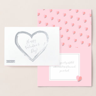 Carte Dorée Joyeuse Saint-Valentin Élégante Classique