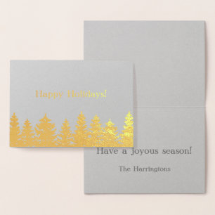 Carte Dorée Joyeuses fêtes !   Fond d'or   Vous Customisez