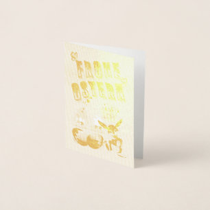 Carte Dorée Joyeuses Pâques