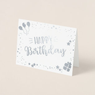 Carte Dorée Joyeux anniversaire
