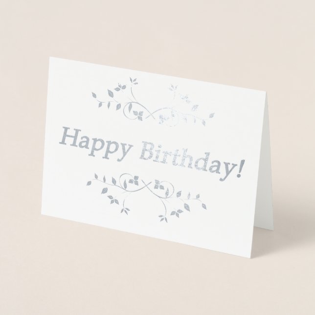 Carte Dorée Joyeux anniversaire ! (Devant)