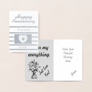 Carte Dorée Joyeux anniversaire