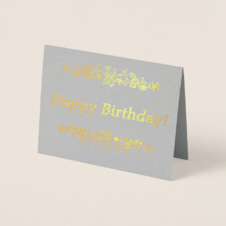 Carte Dorée Joyeux anniversaire !