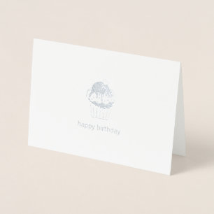 Carte Dorée Joyeux anniversaire