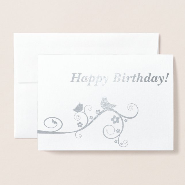 Carte Dorée Joyeux anniversaire ! (Devant avec enveloppe)