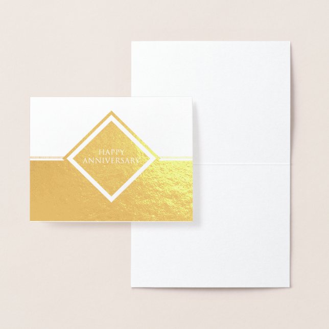 Carte Dorée Joyeux anniversaire (Affichage)