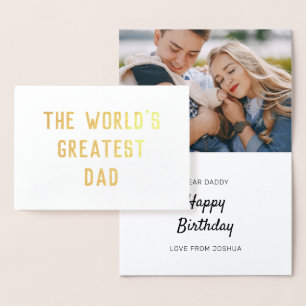Carte Dorée Joyeux Anniversaire   Ajoutez votre propre photo