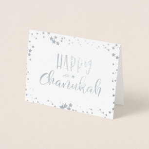 Carte Dorée Joyeux Chanukah