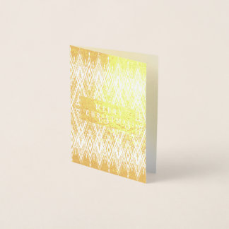 Carte Dorée Joyeux Noël