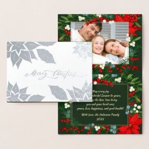 Carte Dorée Joyeux Noël. Luxe de Noël