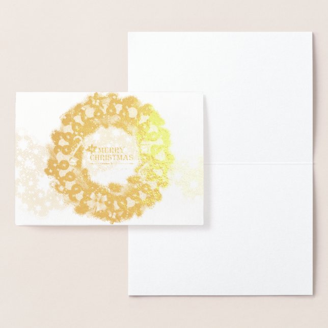 Carte Dorée Joyeux Noël Pickleball 1 Options (Affichage)