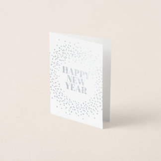 Carte Dorée Joyeux nouvel an moderne Sparkler