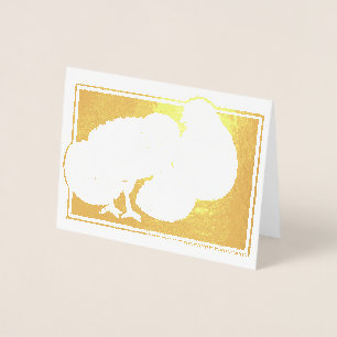 Carte Dorée Joyeux OEufs de Pâques
