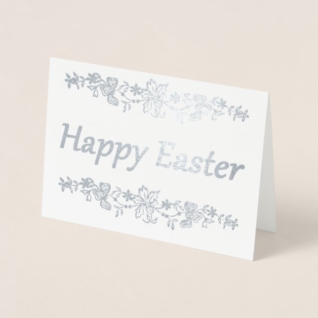 Carte Dorée Joyeux Pâques (Devant)
