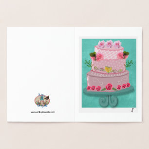 Carte Dorée La Célébration Rosée