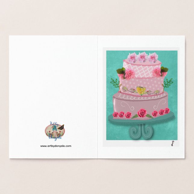 Carte Dorée La Célébration Rosée (Intérieur)