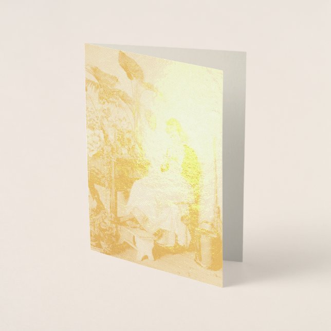 Carte Dorée Le jeune fleuriste (par Carl Zewy) (Devant)