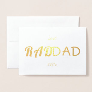 Carte Dorée Le Père moderne simple Real Gold Foil RAD DAD