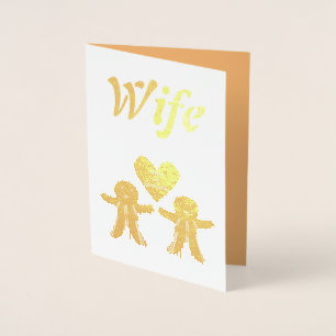Carte Dorée Lesbienne Noël pain d'épices femmes couple femme