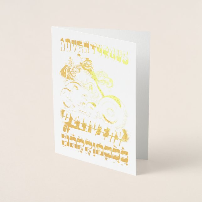 Carte Dorée Livraison aventureuse de bonheur (Devant)