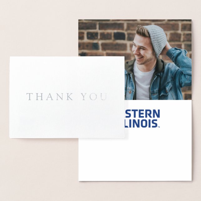 Carte Dorée Logo du mot-symbole de l'Université Eastern Illino (Affichage)