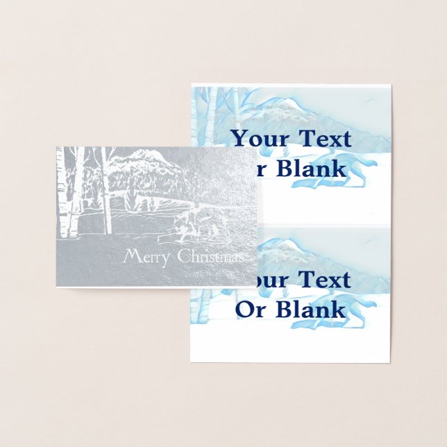 Carte Dorée Loup solitaire dans WInter (Affichage)